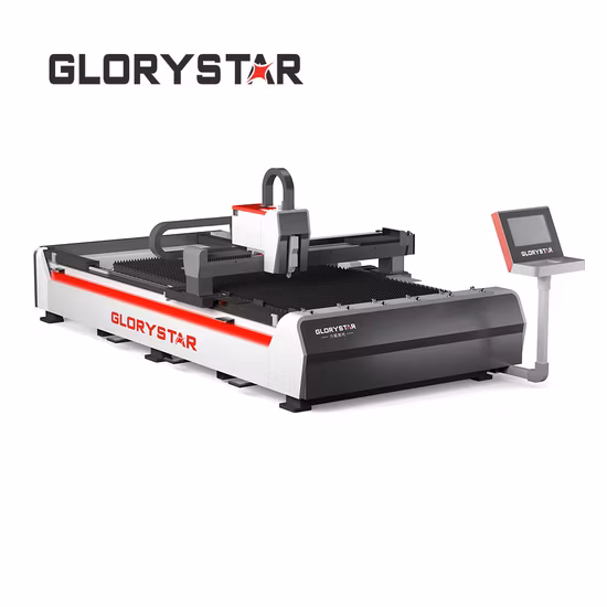 Máquina de corte por láser de fibra láser de velocidad rápida Glorystarlaser (1000W-6000W) con CE/FDA