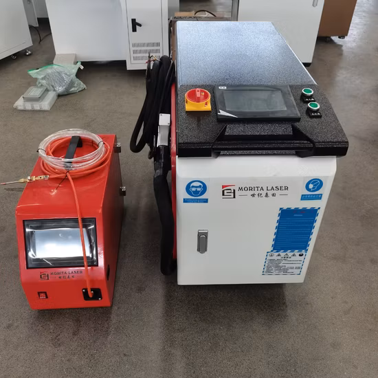 Máquina láser de fibra tres en uno de alta calidad, precio más bajo, soldadura, corte, limpieza, 1kw, 1,5 kw, 2kw, máquina de maquinaria industrial